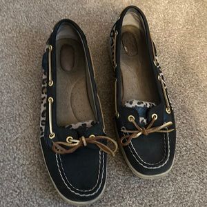 Leopard print Sperrys